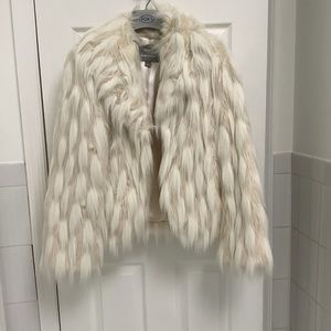 Dennis Basso Platinum Faux Fur Jacket